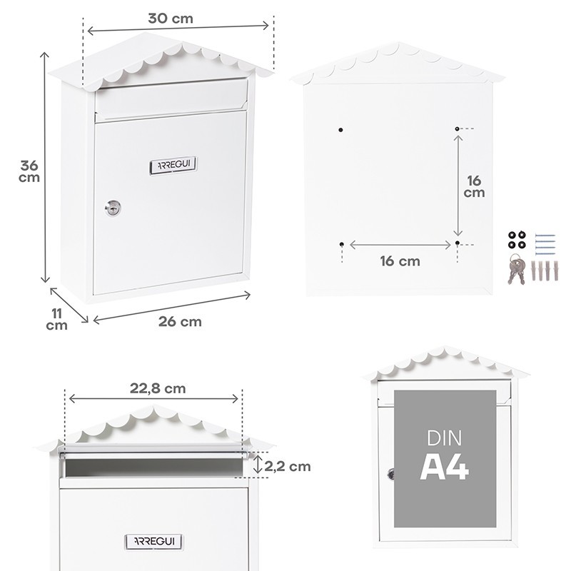 Visit Buzón Exterior Tamaño DIN A4 | ARREGUI