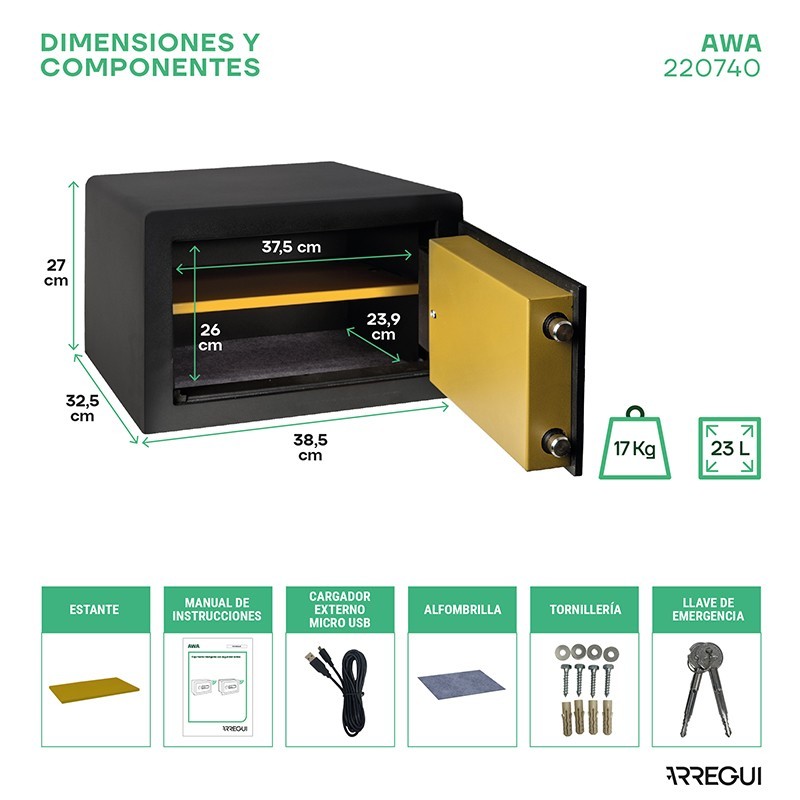 Caja Fuerte de Sobreponer AWA | ARREGUI