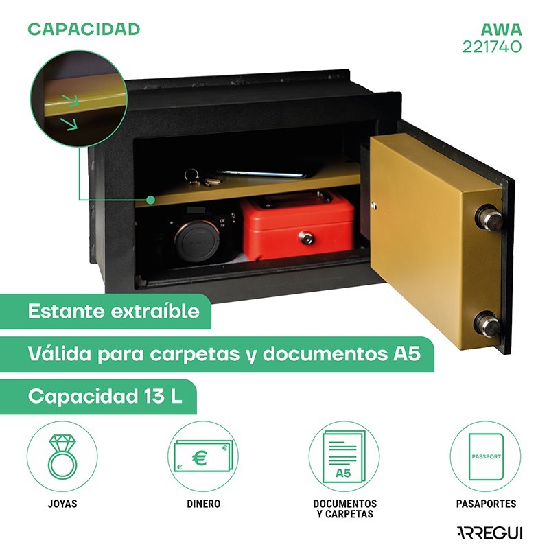 Caja Fuerte de Empotrar AWA | ARREGUI