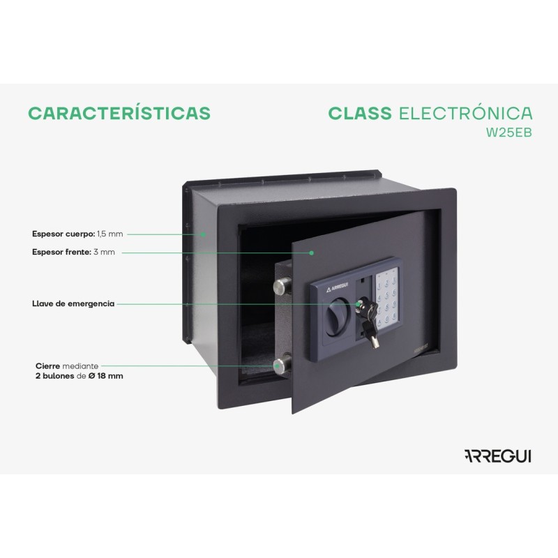 Caja Fuerte de Empotrar Class Electrónica | ARREGUI