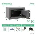 Caja Fuerte de Sobreponer Stylo Electrónica+Llave | ARREGUI