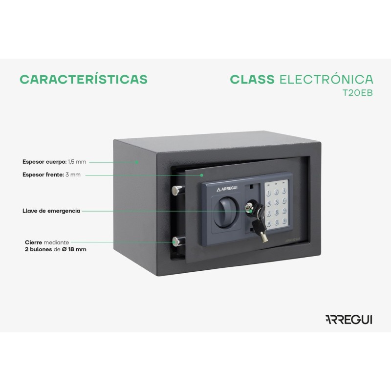 Caja Fuerte de Sobreponer Class Electrónica | ARREGUI